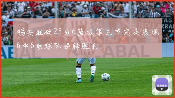 锡安狂砍25分6篮板第三节完美表现6中6助球队逆转胜利